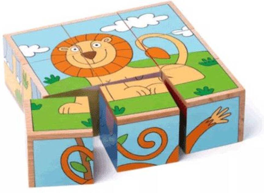 Woody puzzel blokken dieren 93056
