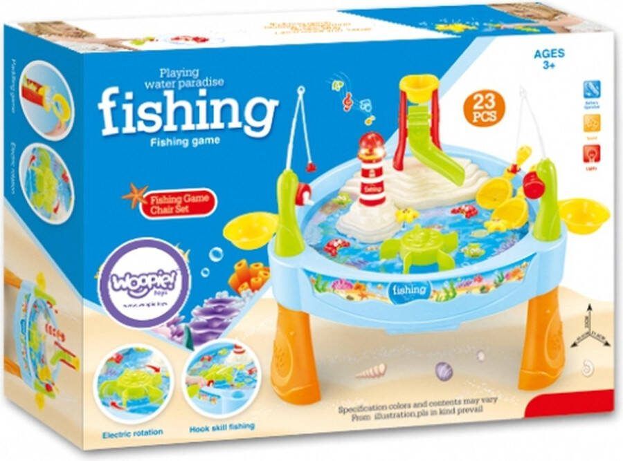 Woopie Watertafel Spel Vissen Vangen met Licht en Geluid