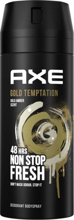X4 Axe Deodorant Bodyspray Gold Temptation 150 ml