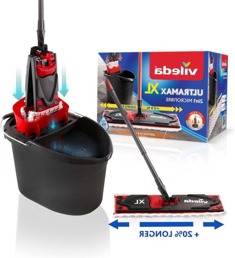 XL Vloermop set Ultramat reinigingsset met extra grote mop