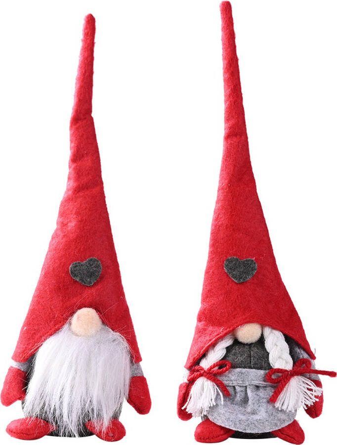 Xmas Ornament 2 stuks Kerst Kabouter Pop Kerstpoppen Kerstversiering Christmas gift Gnome Kerst Decor Decoratie