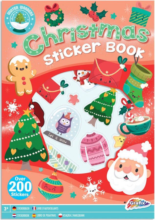 XMAS Stickerboek A4 8 Vellen Sint-tip Kerst-tip Cadeau-tip
