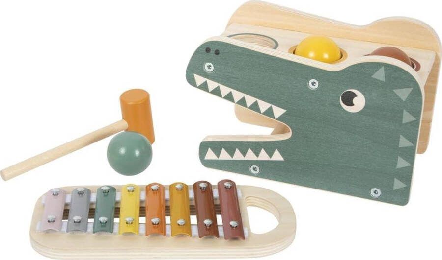 Xylofoon Safari klopspel houten speelgoed om te kloppen en muziek te maken 12 maanden 12461