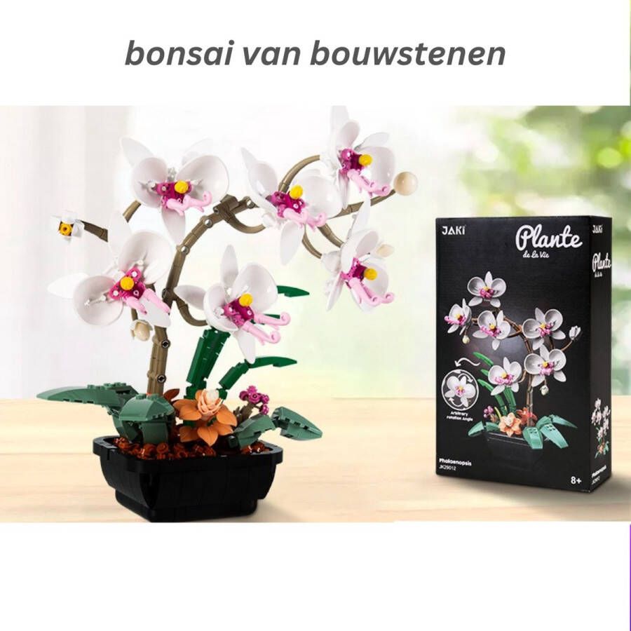 Yeshin Creatieve Serie Orchidee Lego Bloem Blokken Compatibel 10311 Vetplanten Bonsai Boeket Bricks Speelgoed Voor Meisjes Volwassenen En Kinderen