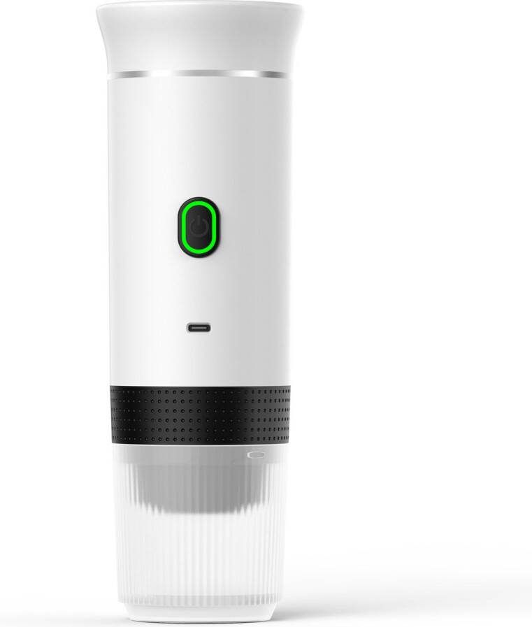 YHS Draagbare Koffiezetapparaat Draadloos 12 Volt Espresso Koffiezetapparaat Fit Nespresso Dolce Pod Capsule Koffie Gemalen Koffie Koffiezetapparaten Elektrische Oplaadbaar Wit