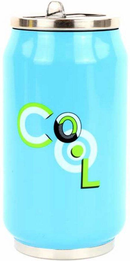 YK Design Thermoskan Cool 280ml 13cm isoleerdoos dubbelwandig roestvrij staal siliconen afdichting BPA-vrij 1636 8087