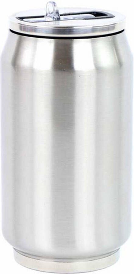 YK Design Thermoskan RVS 280ml 13cm isoleerdoos dubbelwandig roestvrij staal siliconen afdichting BPA-vrij 1289-7672S