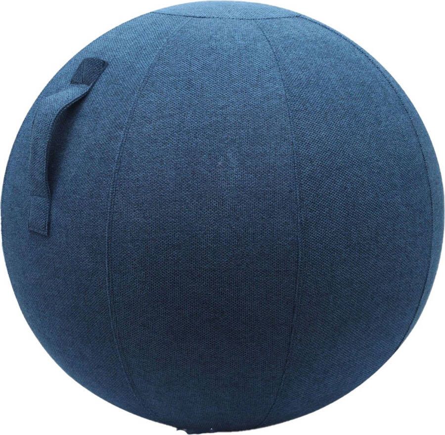 YogaBal 65 cm Zitbal voor de Perfecte houding Opblaasbaar Blauw
