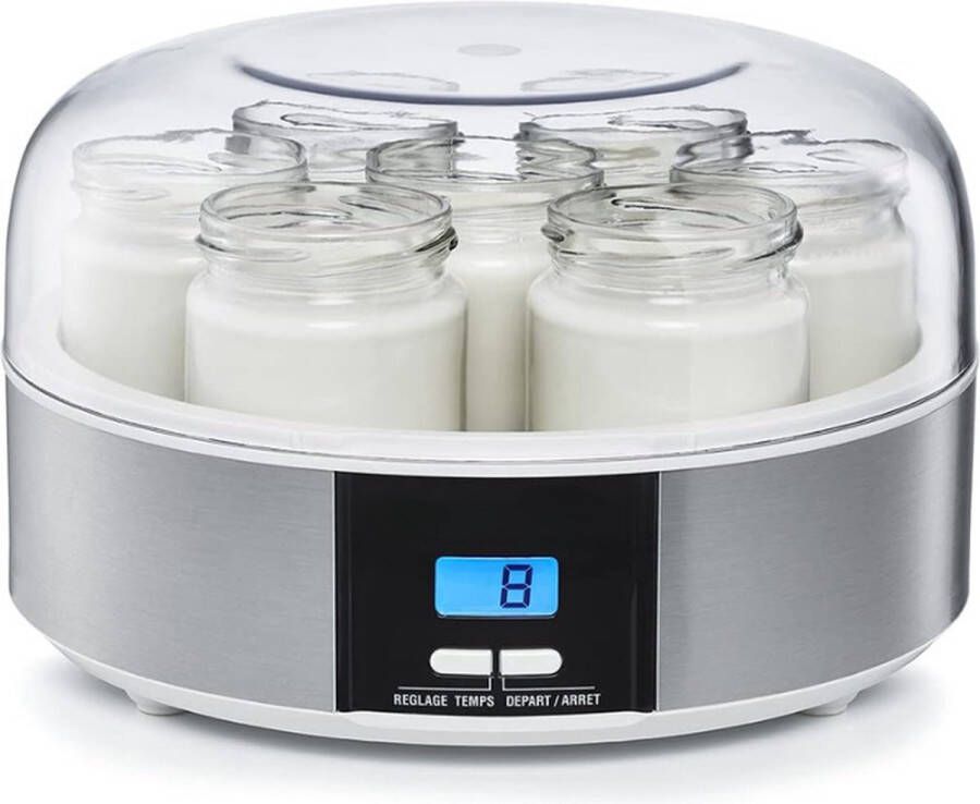 Yoghurtmaker Yoghurtmachine Altijd Heerlijke Yoghurt Met Instructie Thuis Fermenteren 7 potten 1.3 Liter