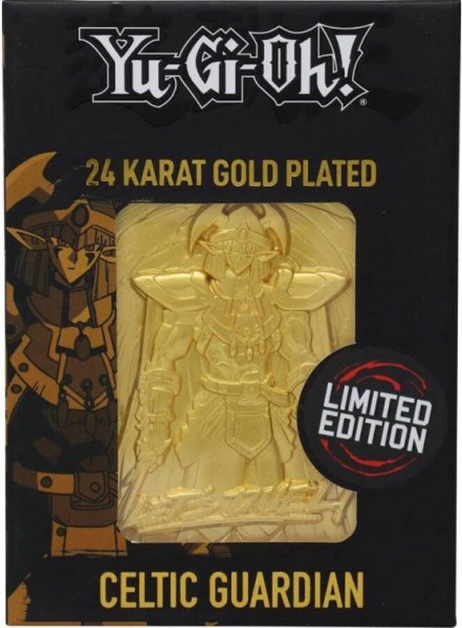 FaNaTtik Yu-Gi-Oh! 24 Karat Gold Plated Card Celtic Guardian Limited Edition to 5000 worldwide