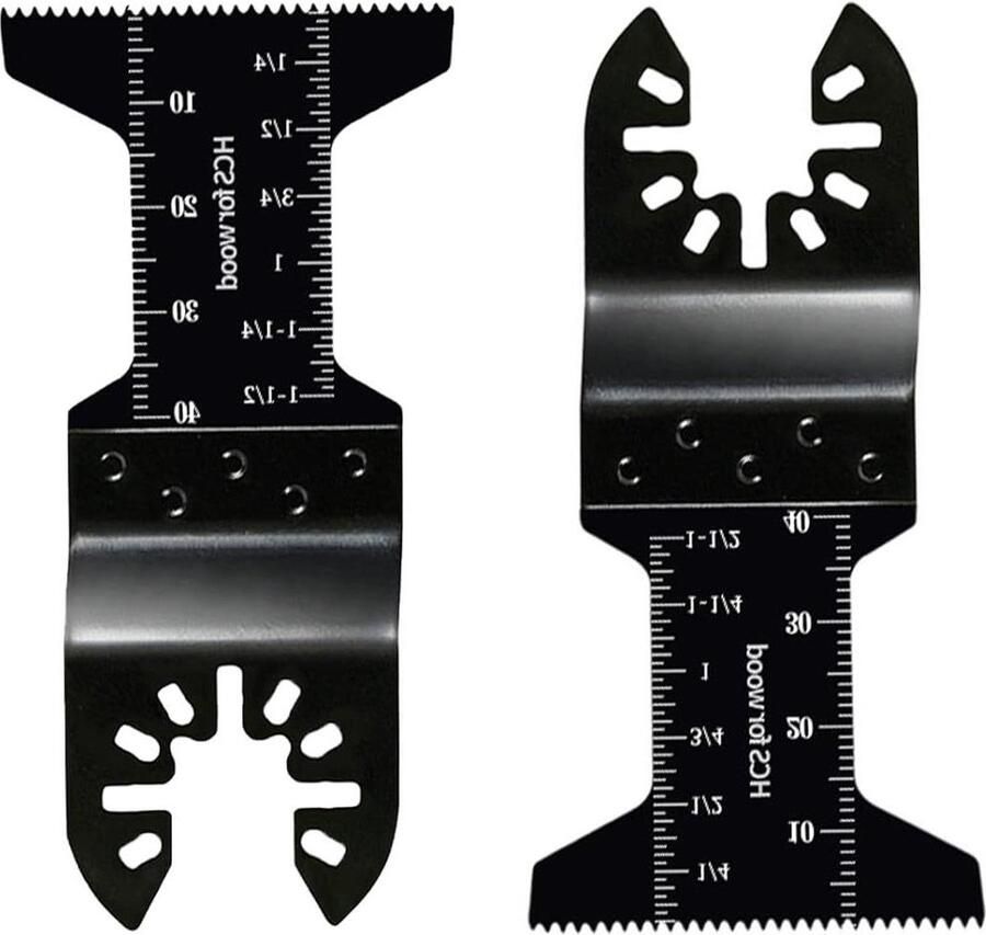 Zaagbladen Mix 2 Stks Oscillerende Snijbladen Quick Release Multitool Bladen Hout PVC Pijpen Zachte Metalen Snijden oscillerende zaagbladen