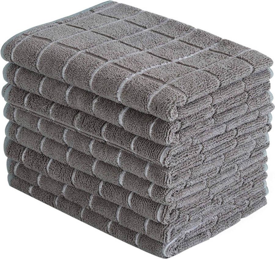 Zacht super absorberend en pluisvrij keukenhanddoeken 8 stuks groen 66 x 457 cm