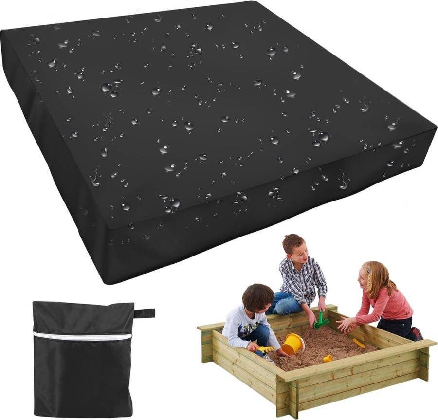 Zandbakafdekking 150 x 150 cm zandbakafdekking zandbakzeil met trekkoord afdekking voor zandbak beschermhoes voor zandbak afdekzeil zandbakafdekking