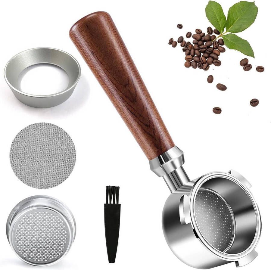 Zeefdrager 51 mm 3 ears met espresso puck screen Compatibel DeLonghi Dedica EC680 EC685 Roestvrijstalen koffiepuck zeef Barista-accessoires