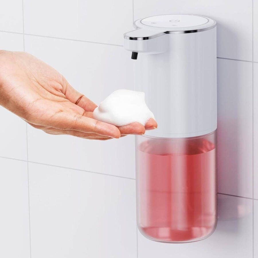 Zeepdispenser wandmontage Automatische schuimende handzeep 400 ml USB-opladen IPX5 waterdicht zeepdispenser wandmontage