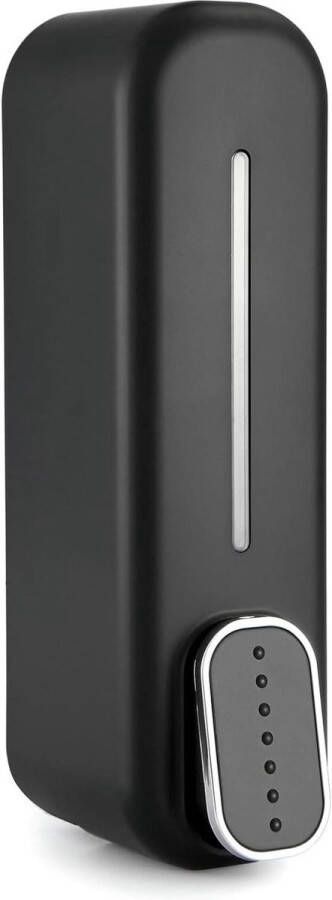 Zeepdispenser wandmontage zwart 300 ml navulbaar kunststof vloeibare zeepdispenser handmatige shampoodispenser douchedispenser thuis hotel zeepdispenser wandmontage
