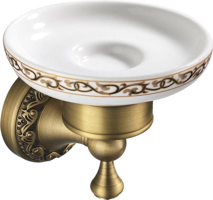 Zeeprekje Zeephouder Zeepbakje antiek Messing keramiek wandmontage Zeepschaaltje Douche Hangend Douche Badkamer rekje
