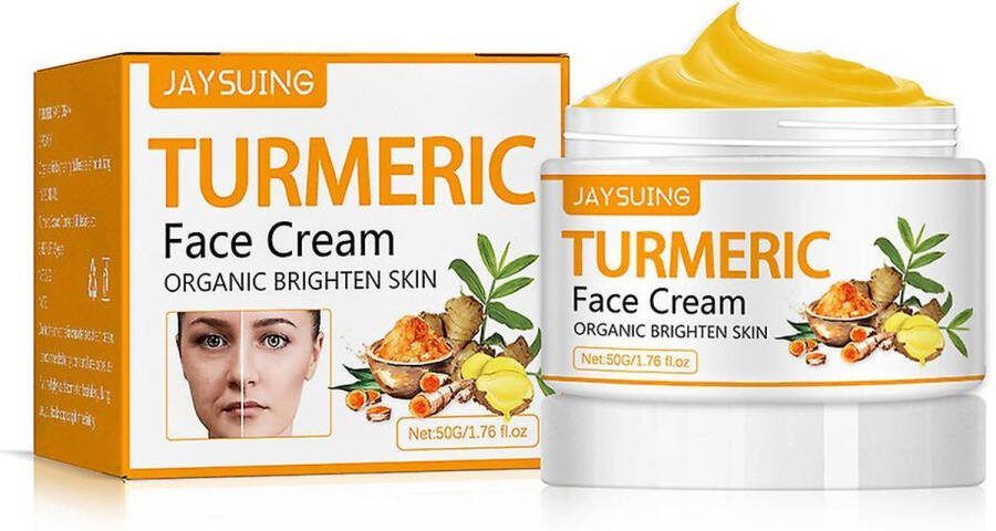 Zeer effectieve turmeric kurkuma face cream gezichtscreme helpt rimpels te verminderen. Gegarandeerd !