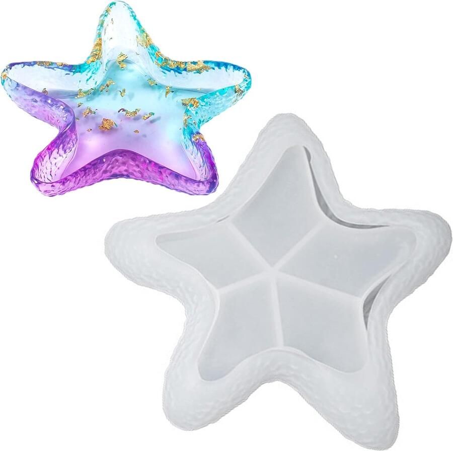 Zeester Schotel Opslag Schimmel Onregelmatige Onderzetter Siliconen Diy Shell Siliconen Mal Diy Epoxy Hars Coaster Vorm Diy Decoratieve Ambachten Siliconen Mal Sieraden Opslag Diy Ambachten Ornamenten