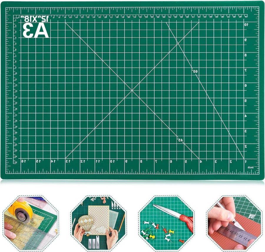 Zelfherstellende naaimat roterende snijmat 305 cm x 457 cm dubbelzijdig 5-laags voor naaien ambachten hobby stof precisie scrapbooking project