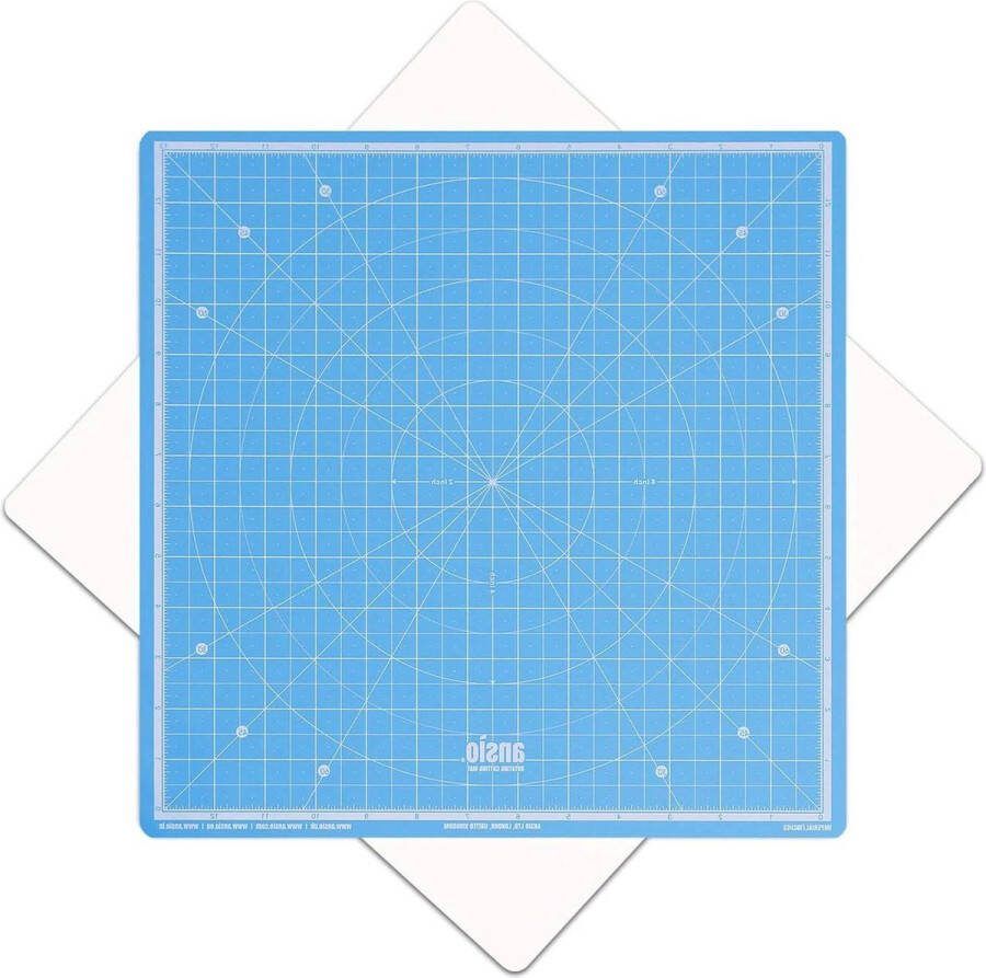 Zelfherstellende Snijmat voor Craft Quilten Naaien Scrapbooking Imperial 13 inch x 13 inch Hemelsblauw