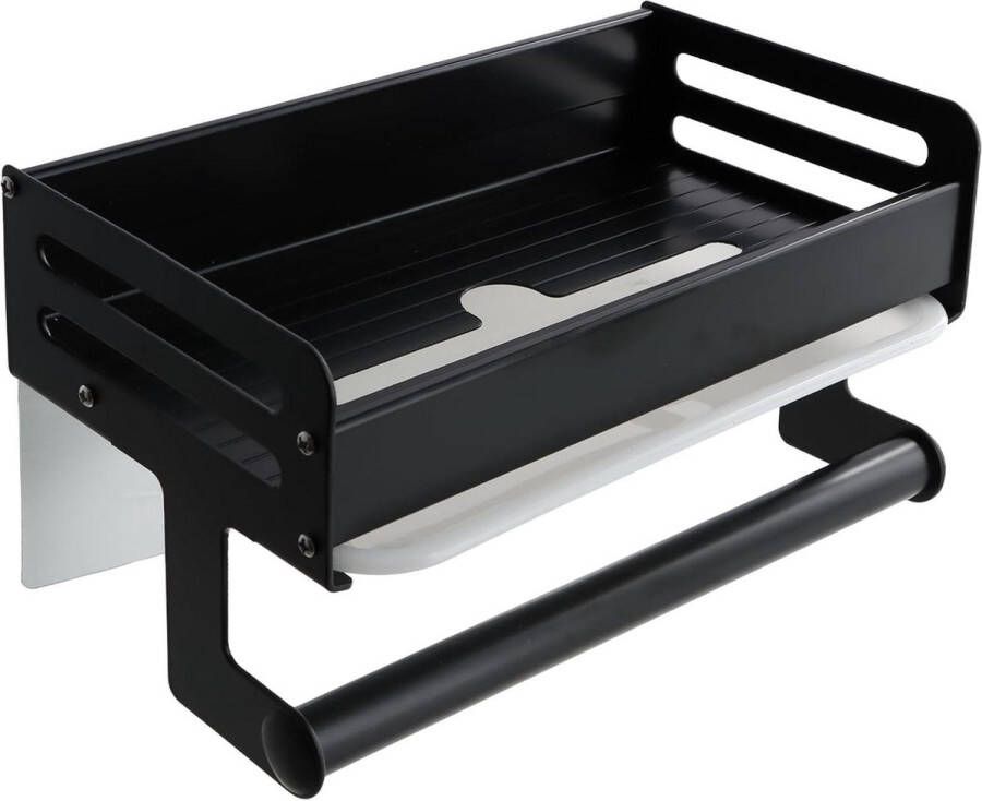 Zelfklevende Aanrecht Organizer Keuken Wandmontage Gootsteen Caddy Geen Boren Badkamer Gootsteen Organizer Keuken Accessoires Spons Borstel