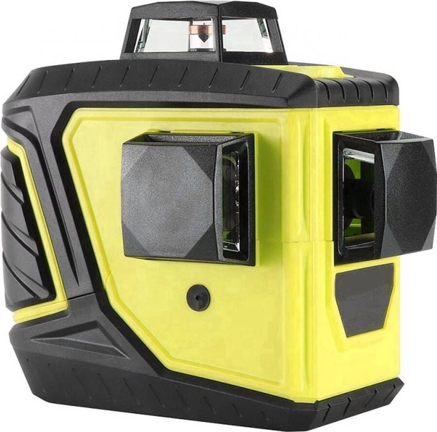 Zelfnivellerende 12 Lijnen 3D laser Niveau Zelfnivellerende 360 Horizontale En Verticale Cross Gele uitvoering 1500mAh batterij 15m binnen en 60m buiten Bereik: 2mm 5m IP54