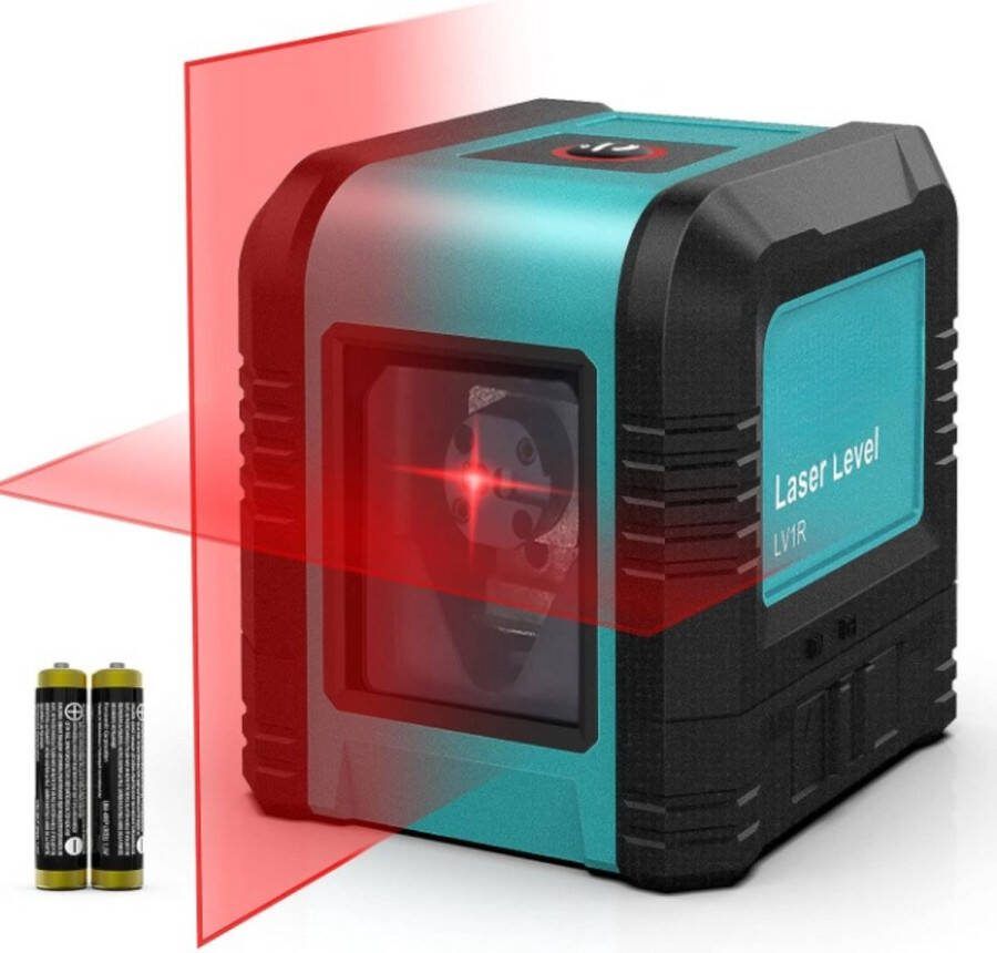 Zelfnivellerende Kruislijnlaser LV1R Nauwkeurige Waterpas Laser met Zelfbalancerende Functie-Kruislijn Laser Bouw Kruislaser Klus Lijnlaser Rotatielaser