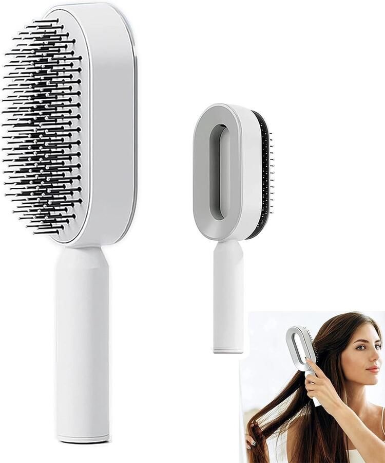 Zelfreinigende haarborstel voor vrouwen 3D Air Cushion Massager Brush Airbag Massage Comb Hair Combs balpennen voor het verwijderen van haarklitten en knopen
