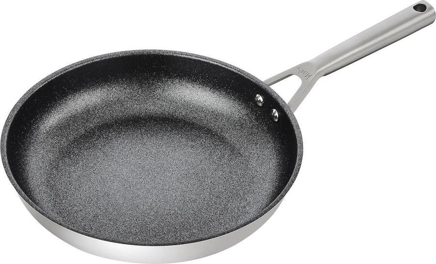 ZEROSTICK C60028EU Braadpan 28 cm roestvrij staal met anti-aanbaklaag inductie oven- en vaatwasmachinebestendig