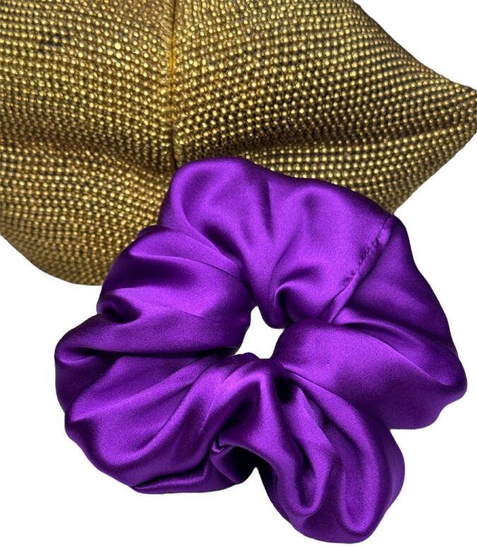 Zijden Scrunchie Paars
