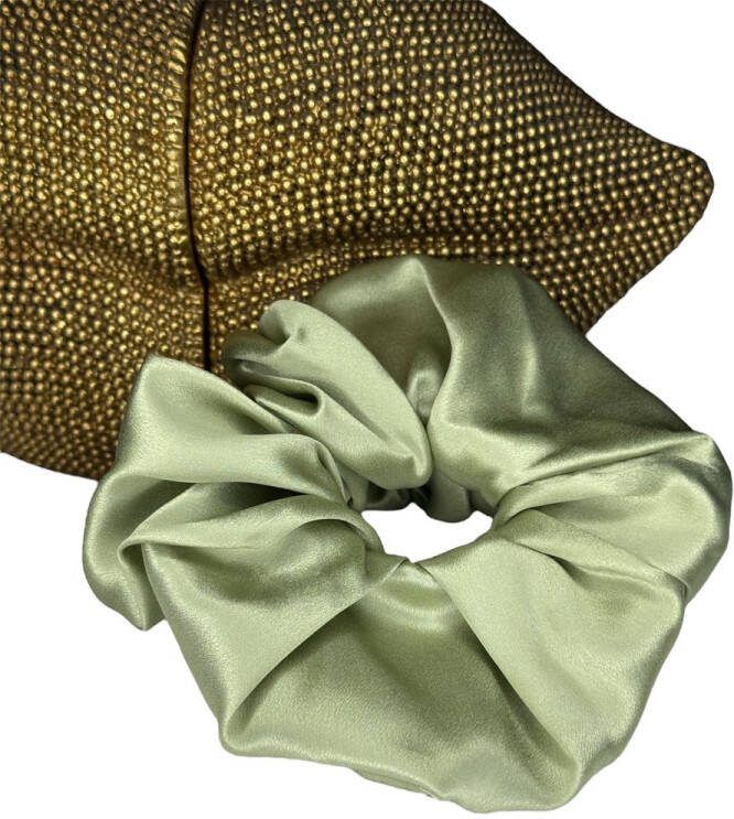 Zijden Scrunchie Pea