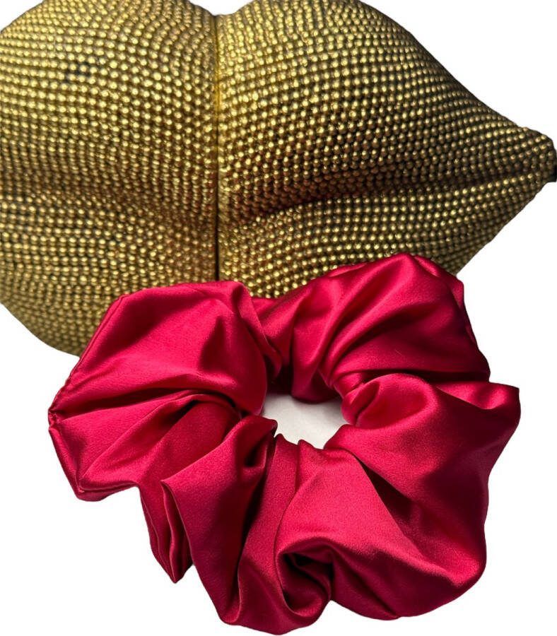 Zijden Scrunchie Rood