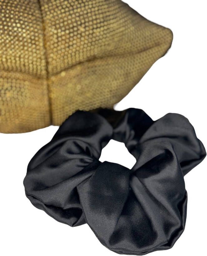Zijden Scrunchie Zwart