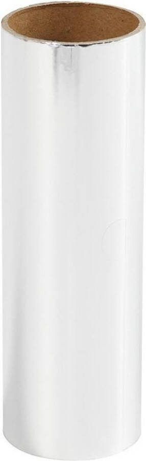 Zilveren hobby transfer folie 50 cm Decoratiefolie Knutselen Knutselspullen