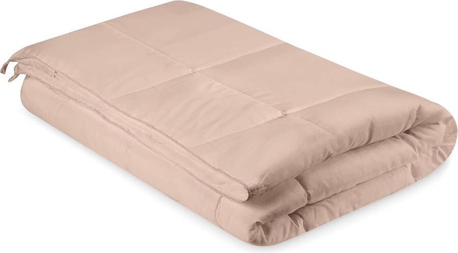 Zomerdekbed met vulling 200 gsm microvezeldekbed (200 x 200 cm beige)