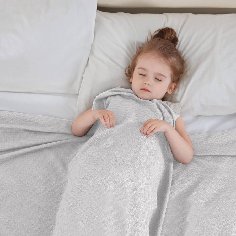 Zomerdeken 100% bamboe deken voor volwassenen en kinderen lichtgewicht ademend verkoelende dekens kan het lichaam koel houden bij nachtelijk zweten voor bed bank en overal grijs 120 x 100 cm