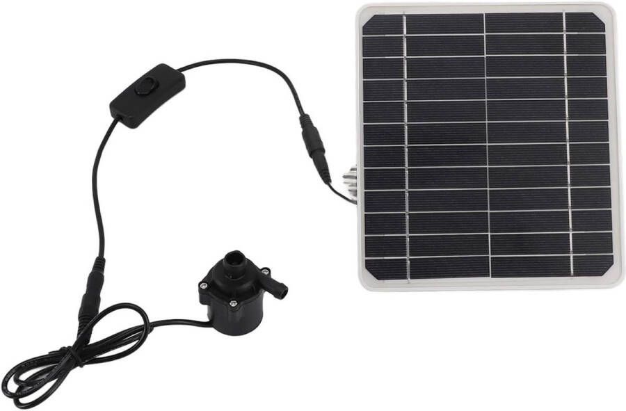 Zonne-Waterpompset 12V 50W Vogelbadfontein Geluidsarm Vijvers Aquarium 24 Uur Werking Energieopslagfunctie