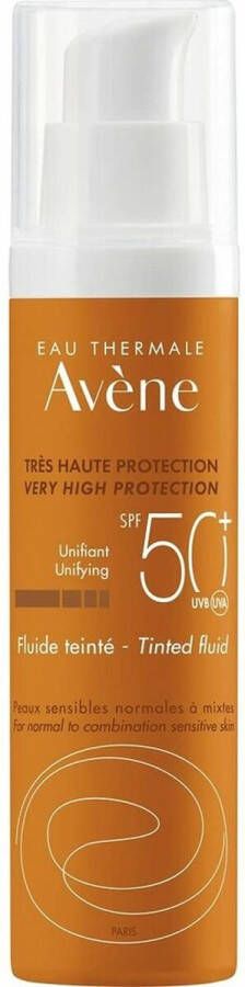 Zonnebrandcrème met Kleur Avene Tinted Fluid SPF50+ (50 ml)