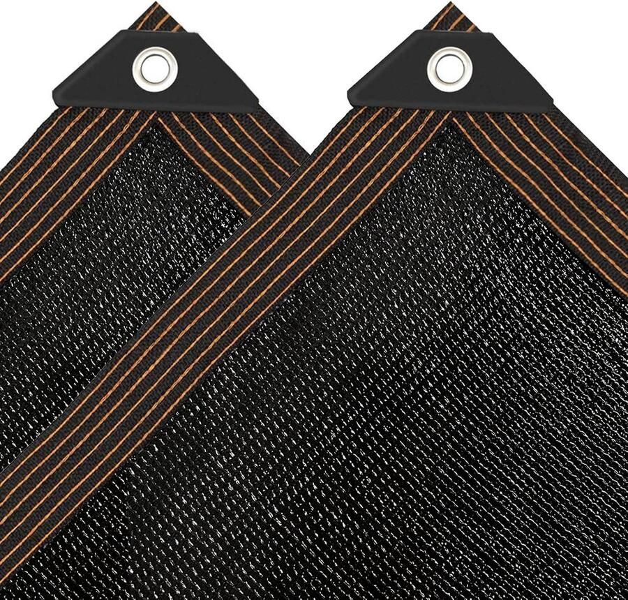 Zonnescherm Bescherming Net Voor Tuin Patio En Kassen 5x5m Zwart