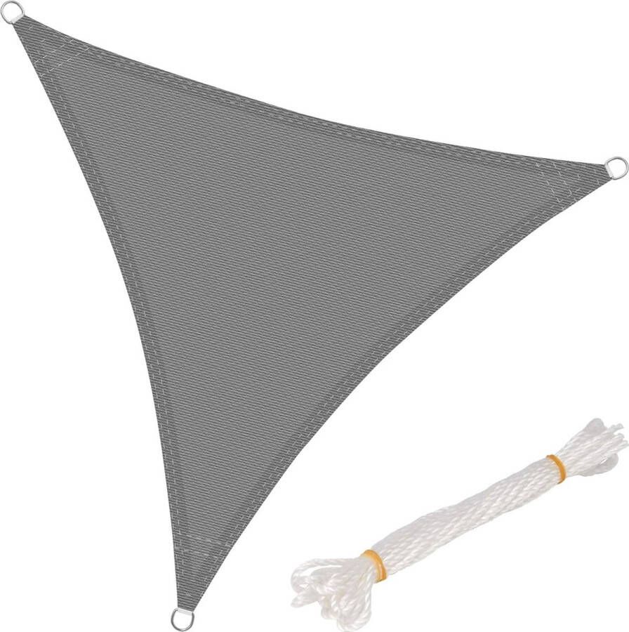 Zonnescherm driehoekig rechthoekig vierkant ademend materiaal beschermt tegen wind zon en UV-straling voor tuin terras en camping 4x4x4m