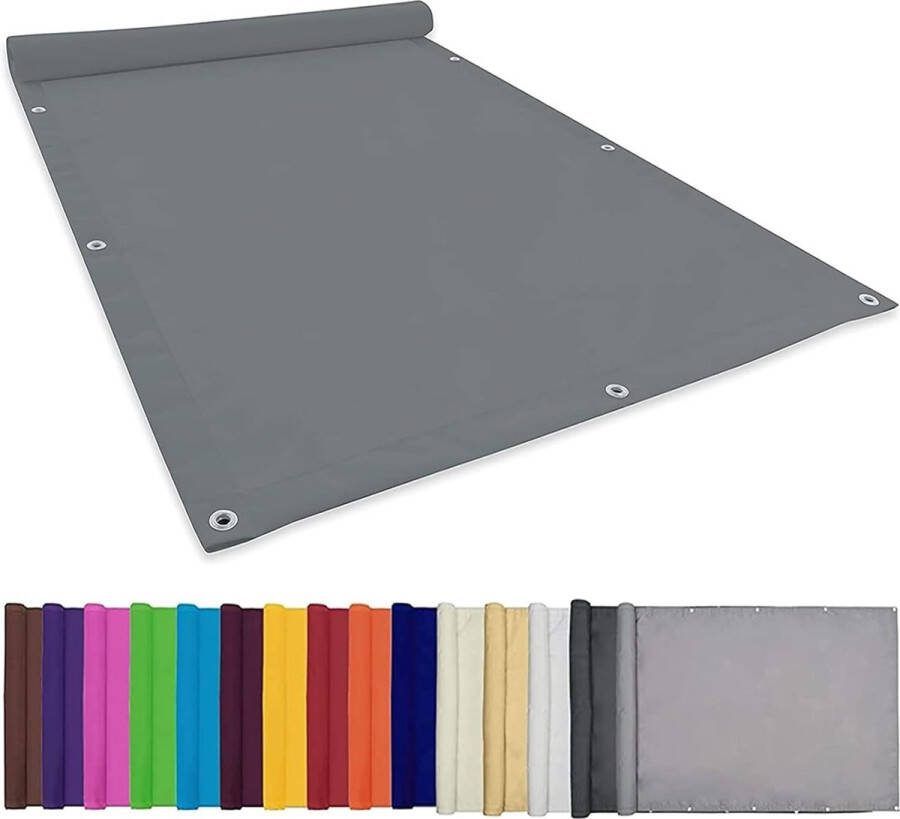 Zonnezeil voor tuinpaviljoen Sunset Deluxe 1 5 x 2 m 99% schaduwdoek met oogjes waterdichte zonnezeil zonwering incl. bevestigingskoord voor tuin terras balkon lichtgrijs