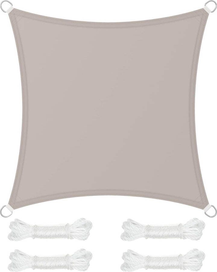 Zonnezeil waterdicht tot min. 1000 mm (minimaal) 93% UV-bescherming zonnescherm van scheurbestendig polyester weerbestendig geschikt voor tuin balkon terras camping