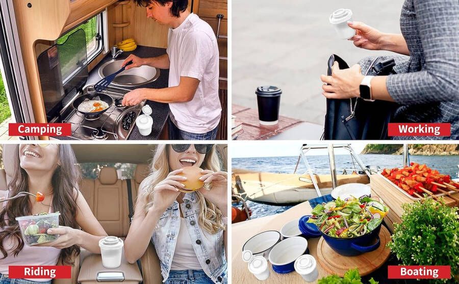 Zout en peper shakers vochtbestendige zoutschudder om te gaan kamperen picknick buitenshuis keuken lunchboxen reizen kruidenset helder met gekleurde deksels Plastic luchtdichte kruidenpot dispenser (gemiddeld 3 stuks)