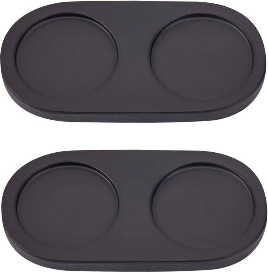 Zout- en Pepermolen Dienblad Houten Pepermolen Rusthouder Eettafel Beschermer Shakers Zout Accessoires Keuken Opslag Woondecoratie Ambachten Zwart 149 x 75 cm