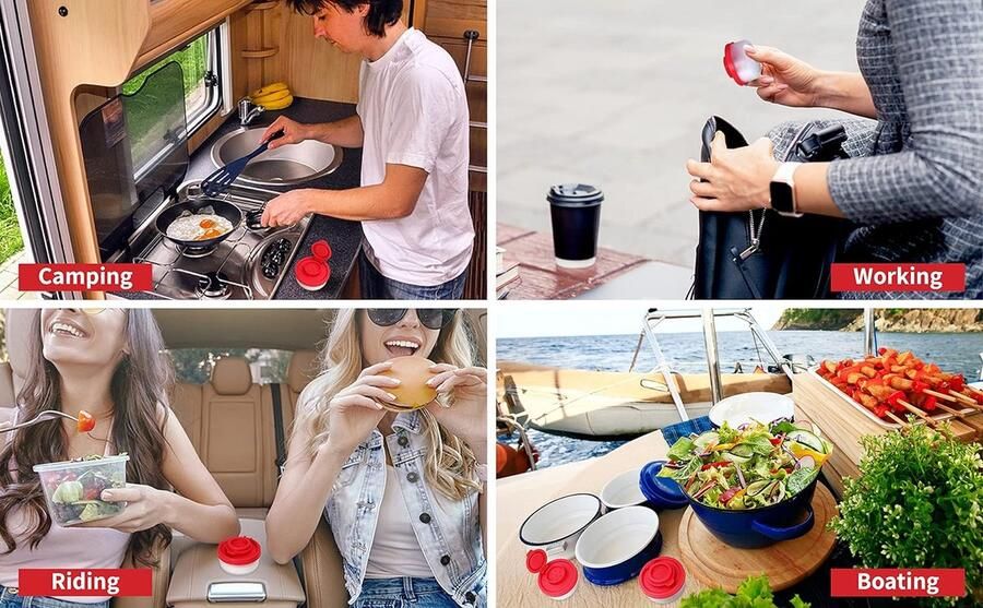 Zout- en peperpotten zout- en peperschudders in verschillende maten niet-giftige zout- en peperset voor thuis kamperen picknicks lunchboxen transparante zoutpeperset klein 4 stuks