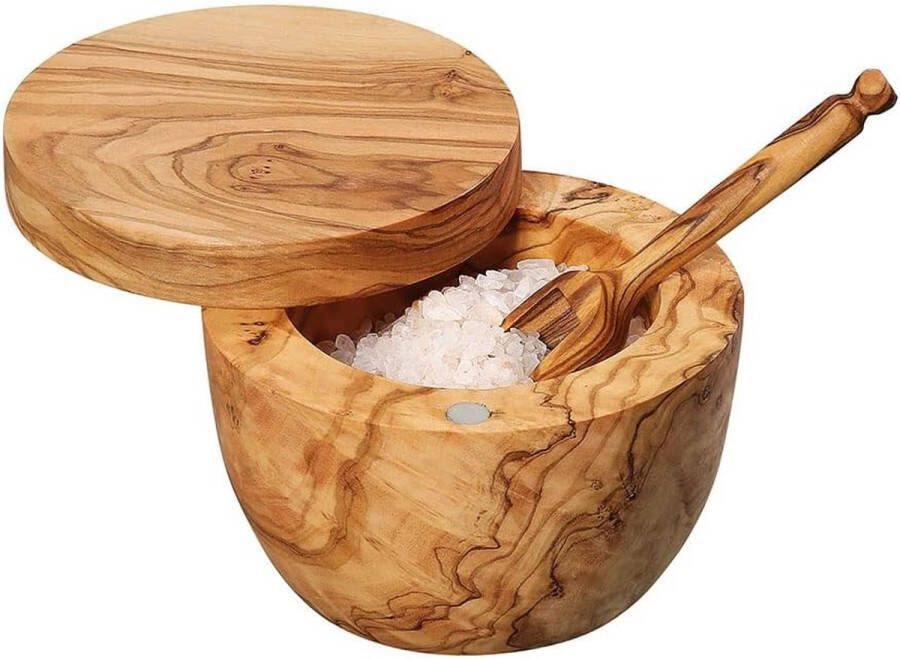 Zout- kruidenpot-4006528058574 zout- kruidenpot hout 9 5 cm