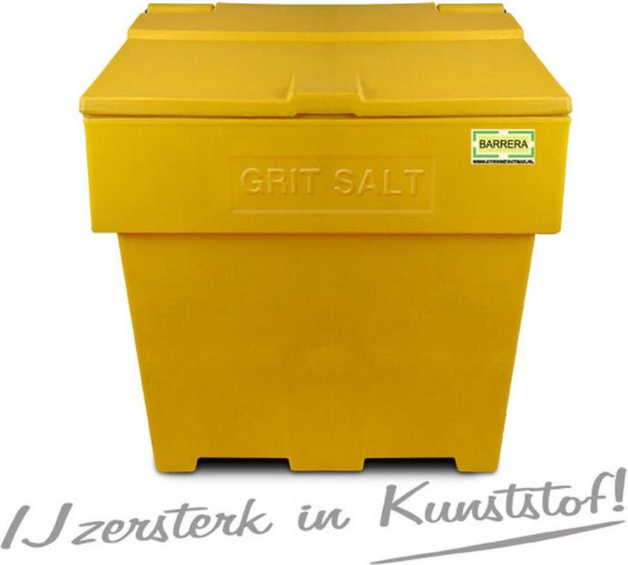 Zoutkist 170 liter PE Container voor winterberegening voor zout en zand Strooizout – Zand – Zandbak Zandcontainer Verkeer Veiligheid De Veiligheids-winkel