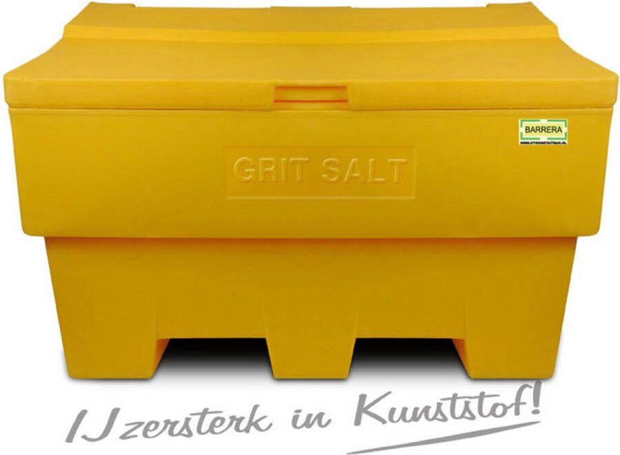 Zoutkist 285 liter (PE) Container voor winterberegening voor zout en zand Strooizout – Zand – Zandbak Zandcontainer Verkeer Veiligheid De Veiligheids-winkel