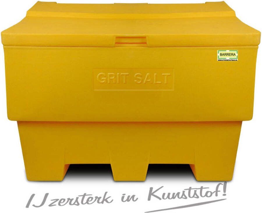 Zoutkist 350 liter Container voor winterberegening voor zout en zand Strooizout – Zand – Zandbak Zandcontainer Verkeer Veiligheid De Veiligheids-winkel